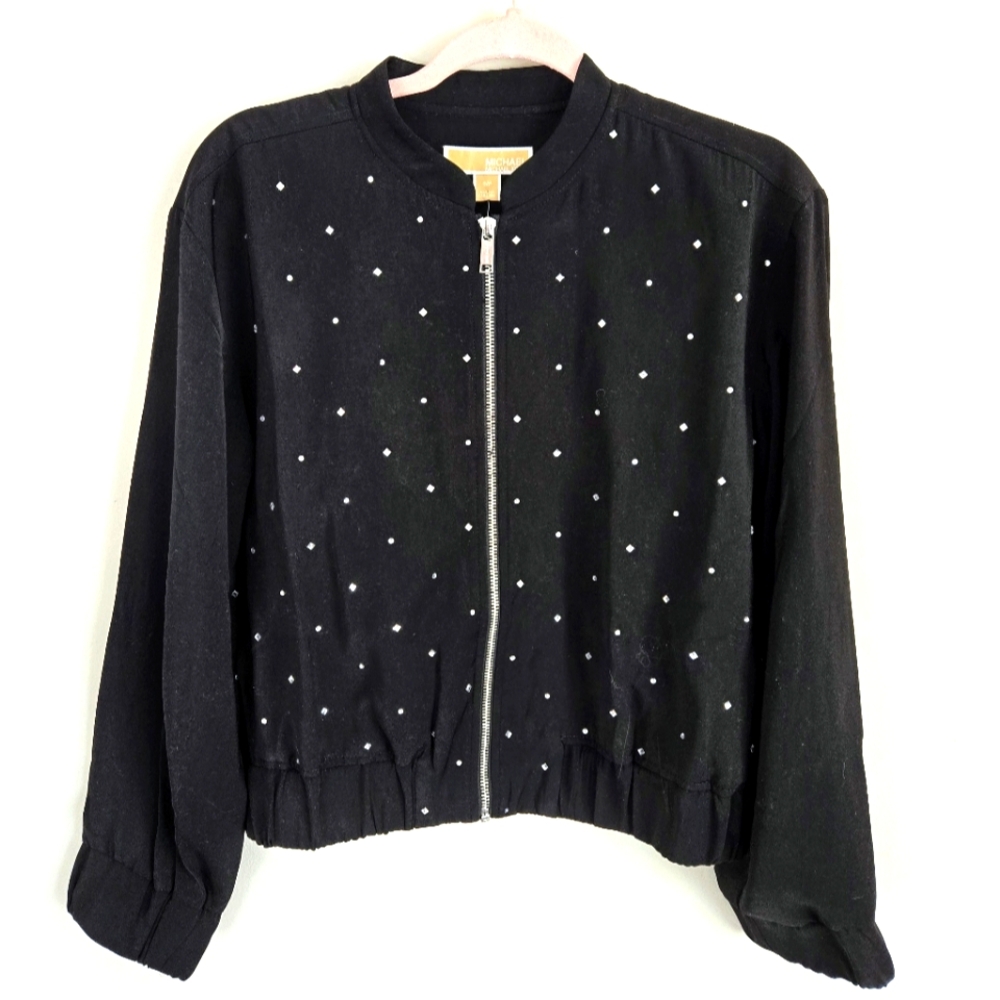 💣NWT Micbael Kors rhinestone crop jacket